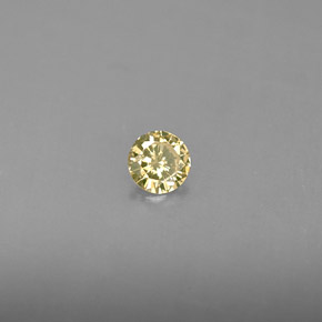 0.14캐럿 천연 샴페인 다이아몬드, 라운드 컷, 3.54 mm, VS