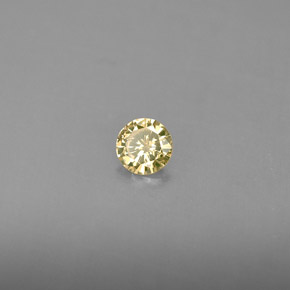 0.14캐럿 천연 샴페인 다이아몬드, 라운드 컷, 3.54 mm, VS