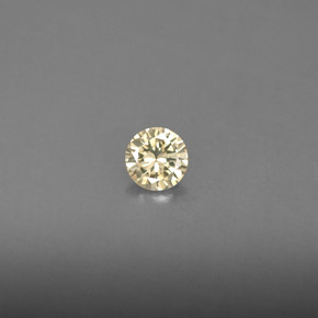 0.15캐럿 천연 샴페인 다이아몬드, 라운드 컷, 3.57 mm, VS