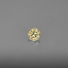 0.18캐럿 천연 샴페인 다이아몬드, 라운드 컷, 3.47 mm, VS
