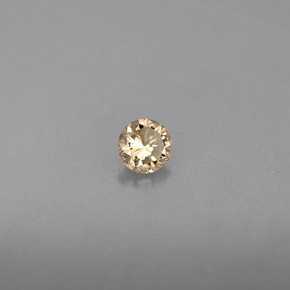 0.16캐럿 천연 샴페인 다이아몬드, 라운드 컷, 3.37 mm, VS