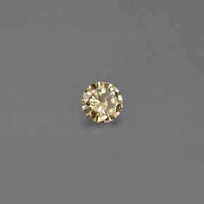0.15캐럿 천연 샴페인 다이아몬드, 라운드 컷, 3.66 mm, VS