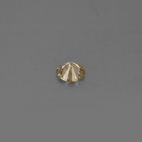 0.15캐럿 천연 샴페인 다이아몬드, 라운드 컷, 3.66 mm, VS
