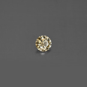 0.14캐럿 천연 샴페인 다이아몬드, 라운드 컷, 3.36 mm, VS