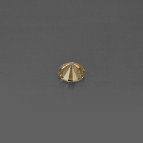0.14캐럿 천연 샴페인 다이아몬드, 라운드 컷, 3.36 mm, VS