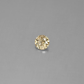 0.18캐럿 천연 샴페인 다이아몬드, 라운드 컷, 3.60 mm, VS
