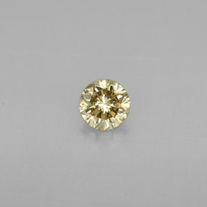 0.23캐럿 천연 샴페인 다이아몬드, 라운드 컷, 3.88 mm, VS