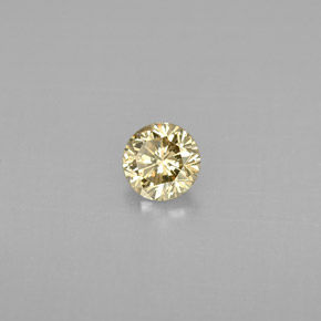 0.23캐럿 천연 샴페인 다이아몬드, 라운드 컷, 3.88 mm, VS
