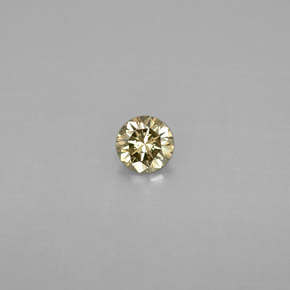0.20캐럿 천연 샴페인 다이아몬드, 라운드 컷, 3.69 mm, VS