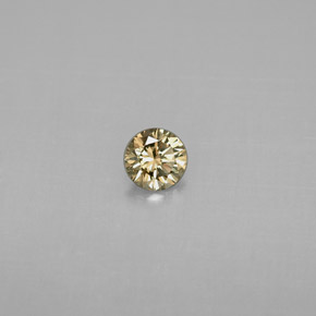 0.20캐럿 천연 샴페인 다이아몬드, 라운드 컷, 3.69 mm, VS