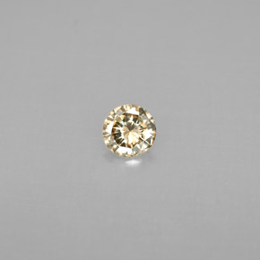 0.18캐럿 천연 샴페인 다이아몬드, 라운드 컷, 3.82 mm, VS