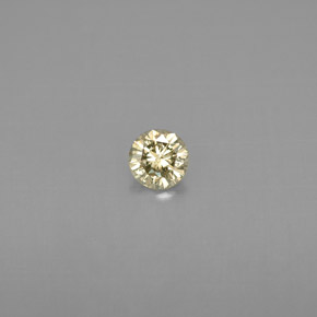 0.17캐럿 천연 샴페인 다이아몬드, 라운드 컷, 3.57 mm, VS