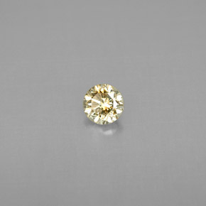 0.22캐럿 천연 샴페인 다이아몬드, 라운드 컷, 3.67 mm, VS