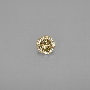 0.20캐럿 천연 샴페인 다이아몬드, 라운드 컷, 3.80 mm, VS