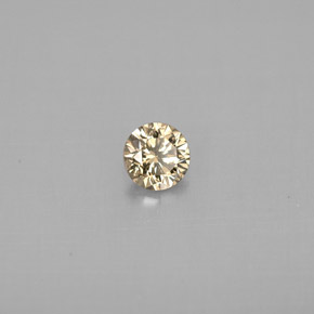 0.23캐럿 천연 샴페인 다이아몬드, 라운드 컷, 3.89 mm, VS
