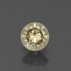 0.23캐럿 천연 샴페인 다이아몬드, 라운드 컷, 3.82 mm, VS-SI