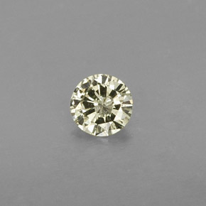0.19캐럿 천연 샴페인 다이아몬드, 라운드 컷, 3.84 mm, SI