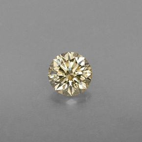 0.24캐럿 천연 샴페인 다이아몬드, 라운드 컷, 3.87 mm, VS