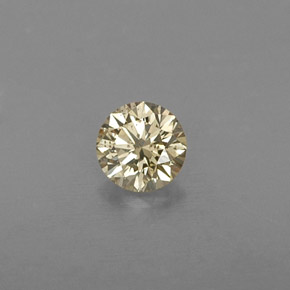 0.24캐럿 천연 샴페인 다이아몬드, 라운드 컷, 3.87 mm, VS