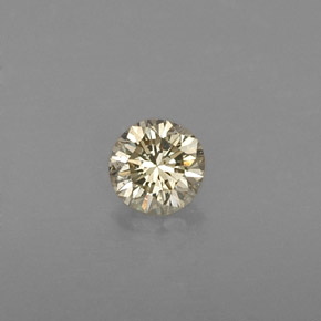 0.21캐럿 천연 샴페인 다이아몬드, 라운드 컷, 3.78 mm, VVS-VS
