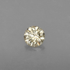 0.21캐럿 천연 샴페인 다이아몬드, 라운드 컷, 3.78 mm, VVS-VS