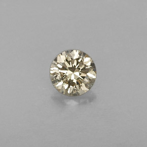 0.25캐럿 천연 샴페인 다이아몬드, 라운드 컷, 3.93 mm, VS