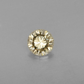 0.22캐럿 천연 샴페인 다이아몬드, 라운드 컷, 3.90 mm, VVS