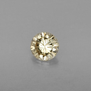 0.22캐럿 천연 샴페인 다이아몬드, 라운드 컷, 3.90 mm, VVS