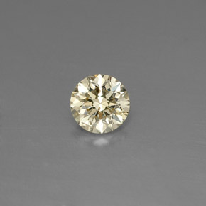 0.16캐럿 천연 샴페인 다이아몬드, 라운드 컷, 3.38 mm, VS
