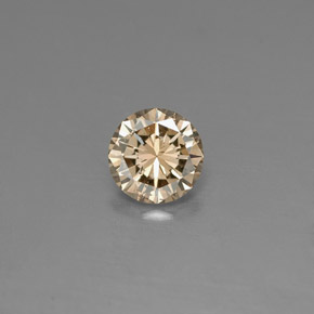 0.18캐럿 천연 샴페인 다이아몬드, 라운드 컷, 3.60 mm, VS