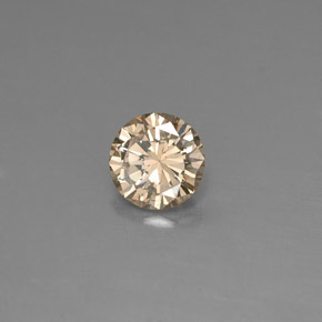 0.18캐럿 천연 샴페인 다이아몬드, 라운드 컷, 3.60 mm, VS