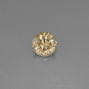 0.15캐럿 천연 샴페인 다이아몬드, 라운드 컷, 3.32 mm, VS