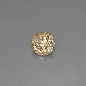 0.15캐럿 천연 샴페인 다이아몬드, 라운드 컷, 3.32 mm, VS