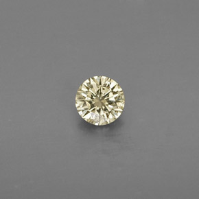 0.13캐럿 천연 샴페인 다이아몬드, 라운드 컷, 3.32 mm, VS
