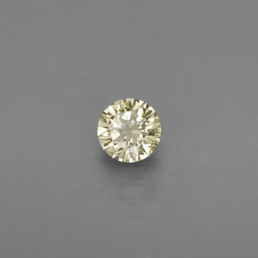 0.13캐럿 천연 샴페인 다이아몬드, 라운드 컷, 3.32 mm, VS