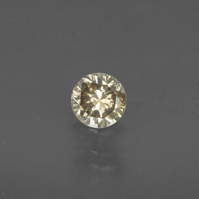 0.17캐럿 천연 샴페인 다이아몬드, 라운드 컷, 3.57 mm, VS