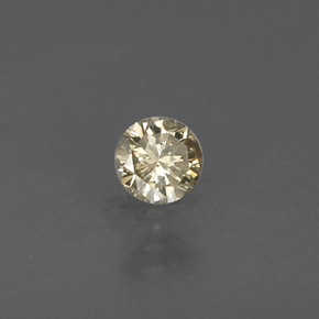 0.17캐럿 천연 샴페인 다이아몬드, 라운드 컷, 3.57 mm, VS