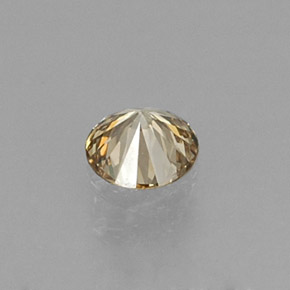 0.14캐럿 천연 샴페인 다이아몬드, 라운드 컷, 3.35 mm, VS