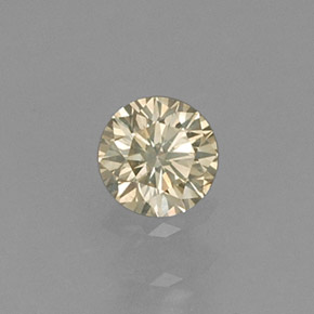 0.14캐럿 천연 샴페인 다이아몬드, 라운드 컷, 3.29 mm, VS