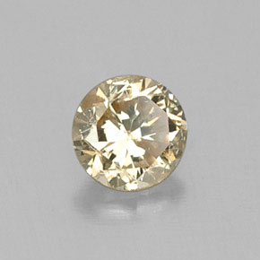 0.17캐럿 천연 샴페인 다이아몬드, 라운드 컷, 3.35 mm, VS