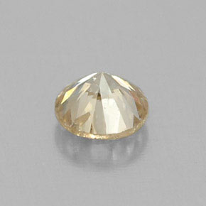 0.17캐럿 천연 샴페인 다이아몬드, 라운드 컷, 3.35 mm, VS