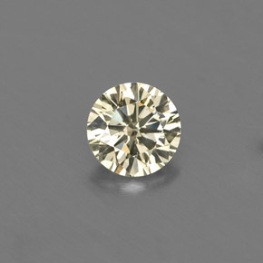 0.17캐럿 천연 샴페인 다이아몬드, 라운드 컷, 3.51 mm, VVS-VS