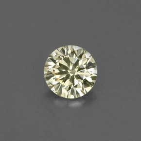 0.17캐럿 천연 샴페인 다이아몬드, 라운드 컷, 3.57 mm, VS