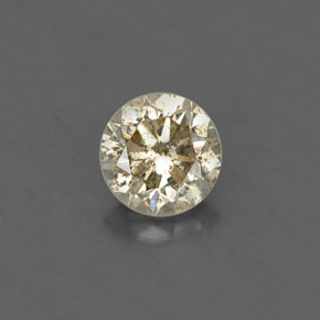 0.20캐럿 천연 샴페인 다이아몬드, 라운드 컷, 3.67 mm, VS-SI