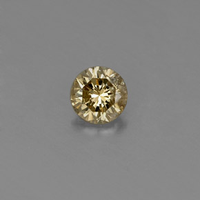 0.20캐럿 천연 샴페인 다이아몬드, 라운드 컷, 3.66 mm, VS