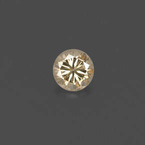 0.18캐럿 천연 샴페인 다이아몬드, 라운드 컷, 3.63 mm, VS