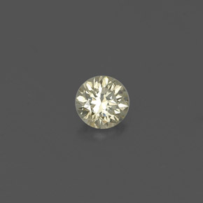 0.14캐럿 천연 팬시 샴페인 다이아몬드, 라운드 컷, 3.31 mm, VS