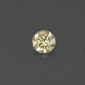 0.15캐럿 천연 팬시 샴페인 다이아몬드, 라운드 컷, 3.39 mm, VS