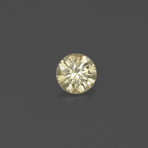 0.15캐럿 천연 팬시 샴페인 다이아몬드, 라운드 컷, 3.39 mm, VS