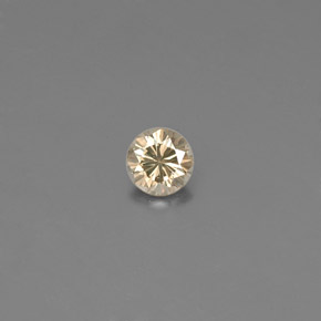 0.10캐럿 천연 샴페인 다이아몬드, 라운드 컷, 2.93 mm, VS-SI